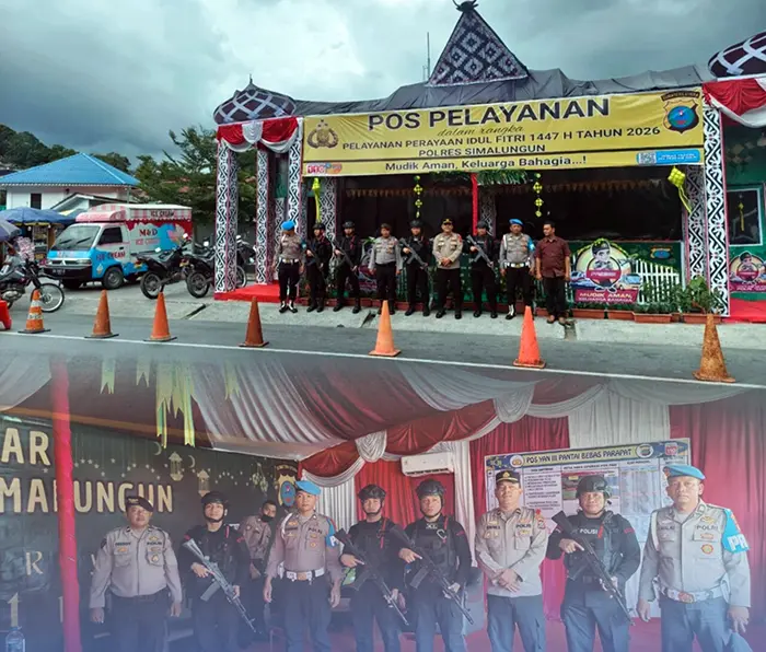 Operasi Ketupat Toba 2026, Brimob Sumut Siaga Amankan Aktivitas Masyarakat di Parapat