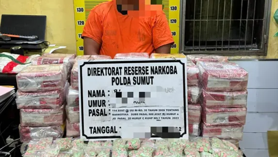 Polda Sumut Gagalkan Penyelundupan 50 Kg Sabu dan 20 Ribu Butir Ekstasi di Perairan Asahan