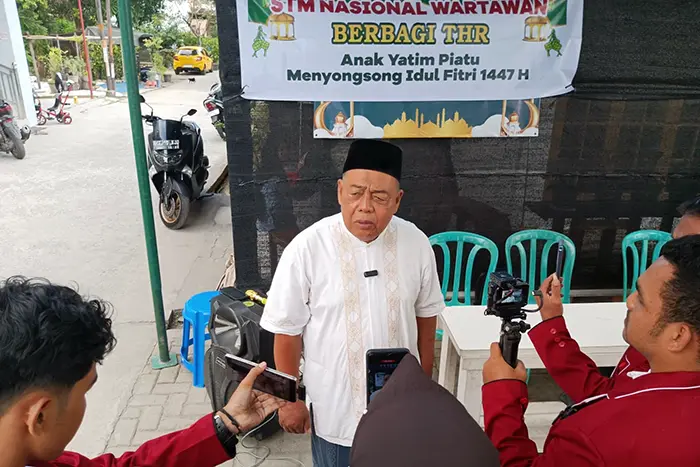 STM Nasional Wartawan Bagikan Santunan Kepada Anak Yatim Jelang Idulfitri 1447 H