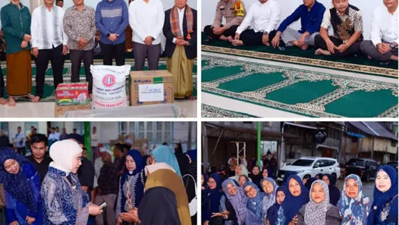 Safari Ramadan malam ke-25, Bupati Fery Sahputra Simatupang Tutup Rangkaian Kunjungan di Sungai Kanan