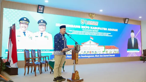 Sinergi Pembangunan Antarwilayah, Bupati Batu Bara Hadiri Musrenbang RKPD Kabupaten Asahan 2027