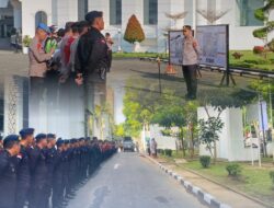 Brimob Polda Sumut Tampil Humanis dan Profesional Kawal Penyampaian Aspirasi di Kantor Gubsu