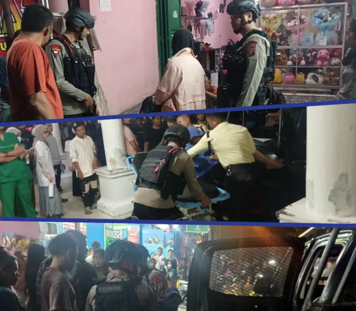 Gerak Cepat Patroli Brimob Polda Sumut Evakuasi Korban Laka Lantas di Jalan William Iskandar