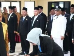 Bupati Labusel Fery Syahputra Lantik 38 Pejabat Struktural
