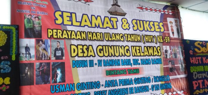 HUT ke-59 Desa Gunung Klawas Meriah, Tumpeng dan Perkolong-kolong Warnai Perayaan Budaya
