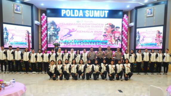 Kapolda Sumut Lepas Kontingen Kemala Run 2026 ke Bali