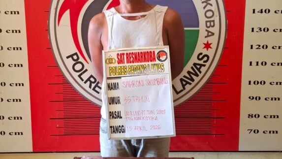 Satresnarkoba Polres Palas Tangkap Seorang Pengedar dengan Barang Bukti Sabu