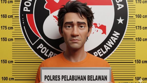 Sat Narkoba Polres Pelabuhan Belawan Tangkap Pengedar Sabu di Desa Manunggal