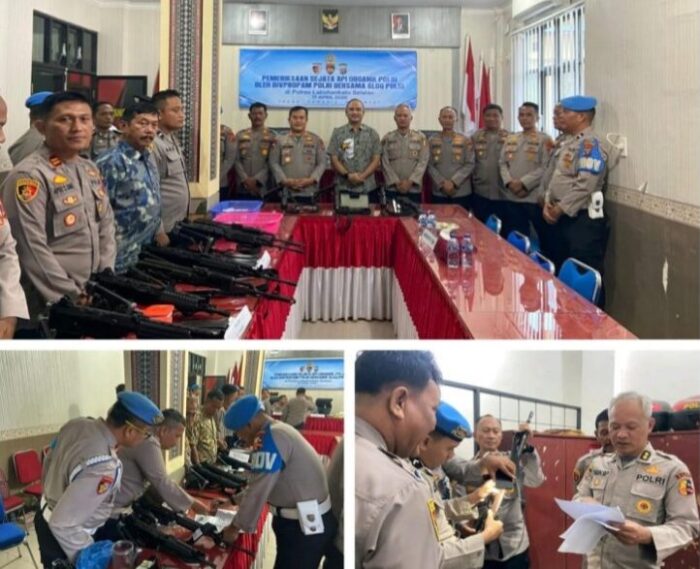 Tim Mabes Polri Cek Senpi Dinas di Polres Labusel