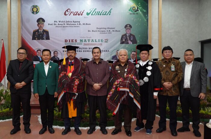Kajatisu Dampingi Plt Wakil Jaksa Agung RI Pada Orasi Ilmiah di USU