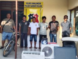 Reskrim Polsek Bandar Huluan Ringkus Tiga Pelaku Curat dalam Satu Malam