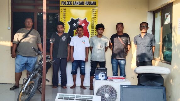 Reskrim Polsek Bandar Huluan Ringkus Tiga Pelaku Curat dalam Satu Malam