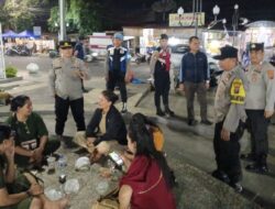 Cegah Kriminalitas dan 3C, Polres Tapteng Gelar Patroli Blue Light di Sejumlah Titik Rawan