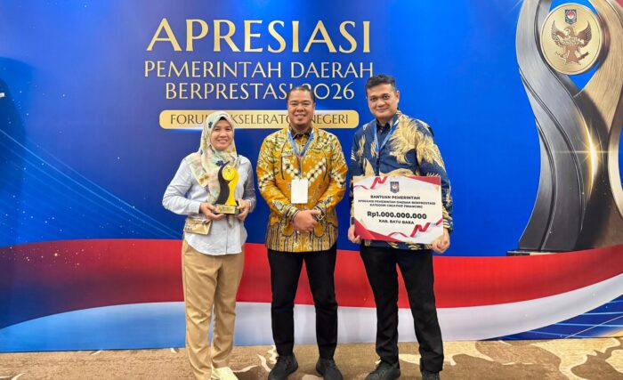 Pemkab Batu Bara Raih Juara III Creative Financing pada Ajang Apresiasi Pemerintah Daerah Berprestasi 2026