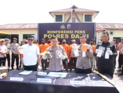 Polres Dairi Paparkan Hasil Ungkap Kasus Narkoba Sejak Bulan Januari