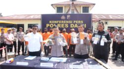 Polres Dairi Paparkan Hasil Ungkap Kasus Narkoba Sejak Januari
