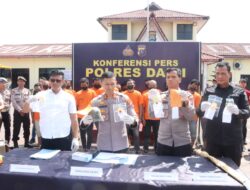 Polres Dairi Paparkan Hasil Ungkap Kasus Narkoba Sejak Januari