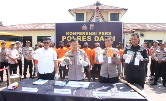 Polres Dairi Paparkan Hasil Ungkap Kasus Narkoba Sejak Januari