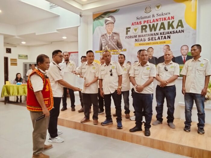 Ketua Forwaka Sumut Lantik Pengurus Forwaka Nias Selatan