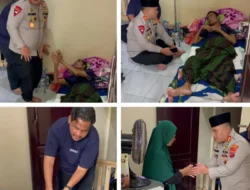 Kapolres Labusel Jenguk Warga Sakit di Medan, Beri Dukungan Moral untuk Armei Warga Kecamatan Sei Kanan