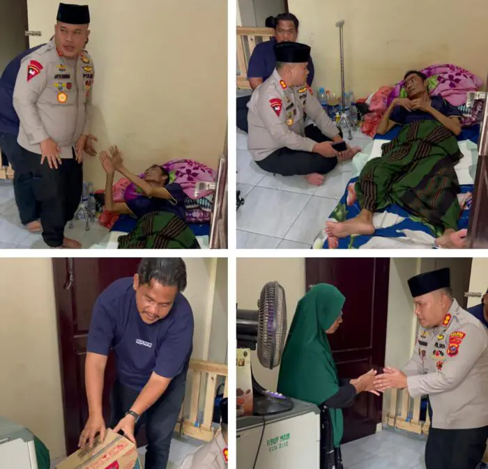 Kapolres Labusel Jenguk Warga Sakit di Medan, Beri Dukungan Moral untuk Armei Warga Kecamatan Sei Kanan