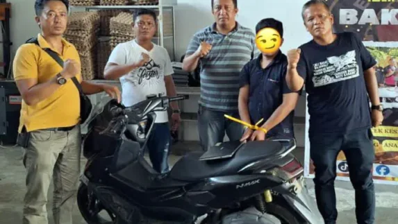 Kurang Dari 1x24 Jam, Reskrim Polsek Gunung Malela Kejar Residivis Curanmor Hingga ke Medan