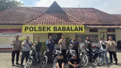 Pura-pura Berburu Burung, Polsek Babalan Ungkap Kasus Curanmor