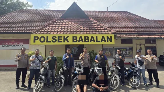 Pura-pura Berburu Burung, Polsek Babalan Ungkap Kasus Curanmor