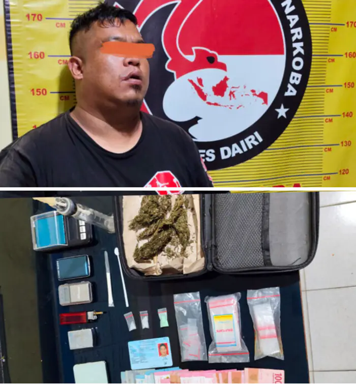 Simpan Sabu, Ekstasi Hingga Ganja, Warga Parbuluan Diringkus Polres Dairi