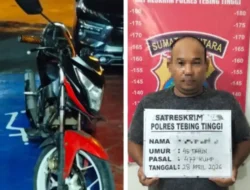 Spesialis Curanmor Tak Berkutik Saat Diamankan Sat Reskrim Polres Tebingtinggi