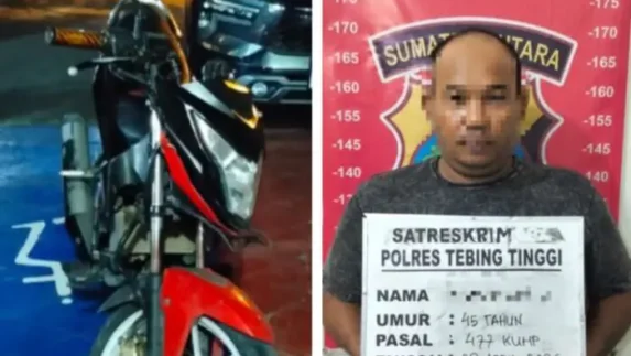 Spesialis Curanmor Tak Berkutik Saat Diamankan Sat Reskrim Polres Tebingtinggi