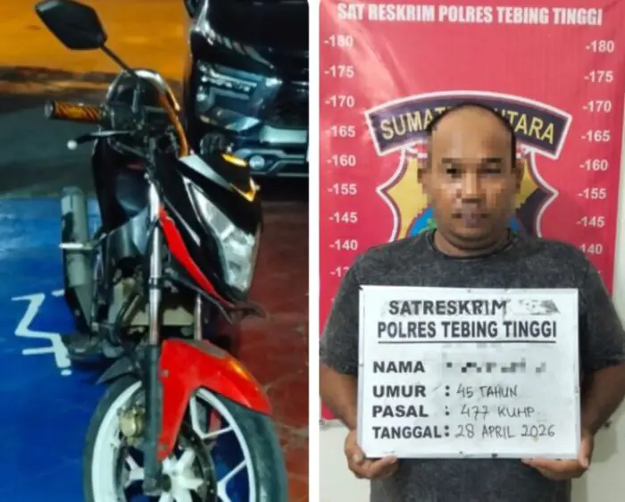 Spesialis Curanmor Tak Berkutik Saat Diamankan Sat Reskrim Polres Tebingtinggi