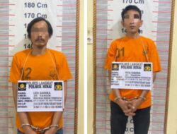 Polsek Hinai Bekuk Dua Terduga Pelaku Pencurian Jerjak Besi dan Pintu Rumah