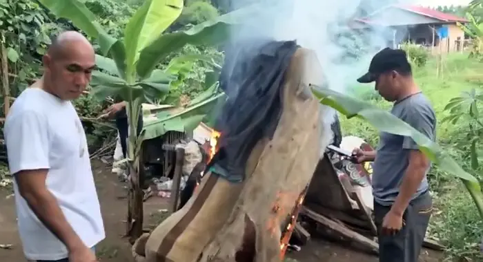 Ditresnarkoba Polda Sumut Bongkar Barak Narkoba di Tanjung Morawa