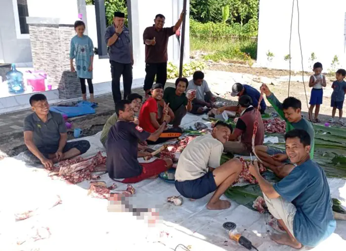 Eratkan Silaturahmi, Warga Komplek Saras Residence Ucapkan Terima Kasih Kepada Donasi Ternak Kurban