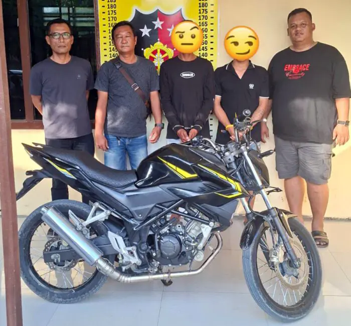 Gerak Cepat Polsek Bandar Huluan Ringkus Dua Pelaku Pencurian Sepeda Motor