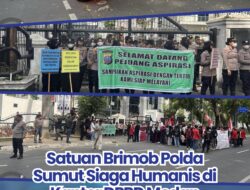 Satuan Brimob Polda Sumut Siaga Humanis di Kantor DPRD Medan, Pastikan May Day 2026 Berjalan Aman dan Kondusif