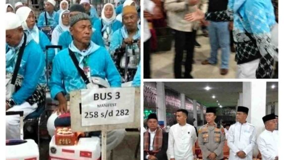 147 Jemaah Haji Kabupaten Labusel Kloter 10 di Lepas Bupati Fery Sahputra