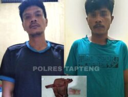 Polres Tapteng Ringkus Dua Pelaku Jambret di Desa Aek Horsik