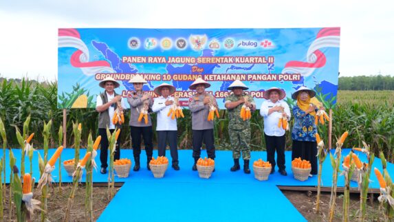 Polda Sumut Ikuti Panen Raya Jagung Serentak Polri Bersama Presiden Prabowo