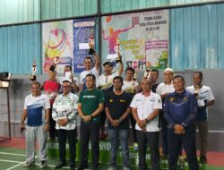 Kadispora dan Ketua KONI Medan Resmi Tutup Turnamen Badminton PB Mitra Sporty