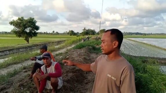 Sedimen Halangi Badan Jalan, Petani Desa Tanjung Mulia Resah