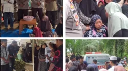 Kapolsek Torgamba Melayat ke Rumah Korban Pengeroyokan di Aek Batu