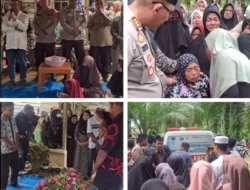 Kapolsek Torgamba Melayat ke Rumah Korban Pengeroyokan di Aek Batu
