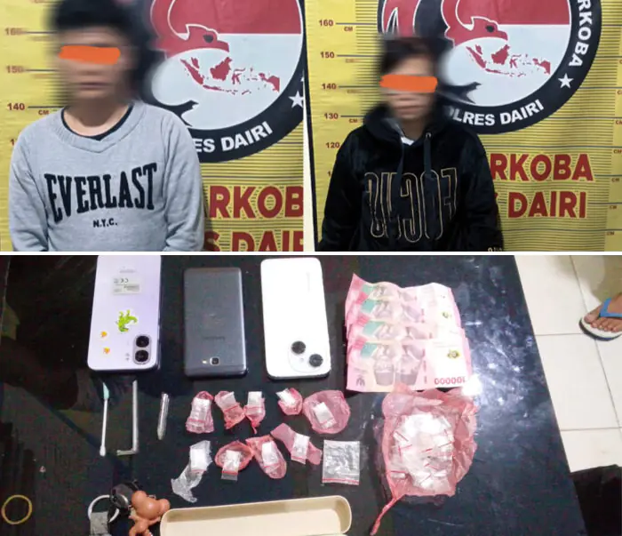 Miliki Sabu, Sat Narkoba Polres Dairi Ringkus Residivis Bersama Wanita di Kamar Kos-Kosan