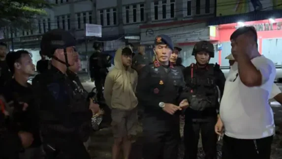 Patroli Blackout, Brimob Polda Sumut Gagalkan Aksi Pencurian Kabel Tembaga di Helvetia