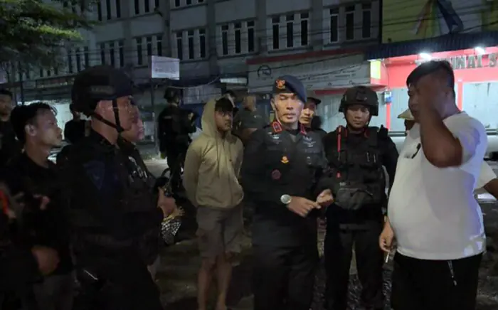 Patroli Blackout, Brimob Polda Sumut Gagalkan Aksi Pencurian Kabel Tembaga di Helvetia