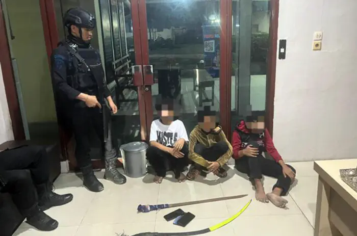 Patroli Dini Hari Brimob Polda Sumut Berhasil Gagalkan Tawuran dan Balap Liar di Kota Medan