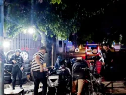 Patroli Dini Hari Brimob Sumut Perkuat Keamanan Kota Medan, Sambangi Pos Kamling dan Pelaku UMKM