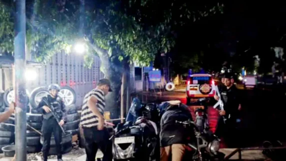 Patroli Dini Hari Brimob Sumut Perkuat Keamanan Kota Medan